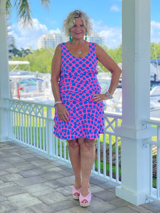 PINK SPADE LAYERED RUFFLE DRESS - Cathys Place