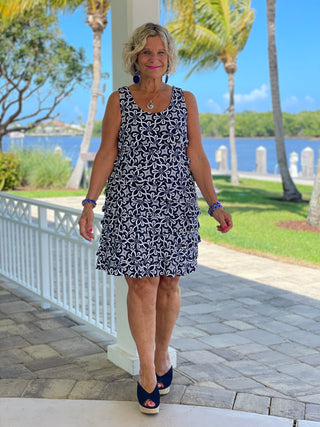 BRIGHTEN BLUE LAYERED DRESS - Cathys Place