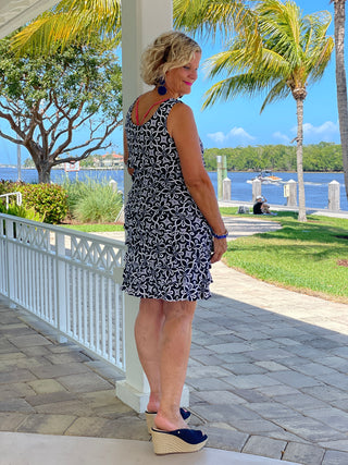 BRIGHTEN BLUE LAYERED DRESS - Cathys Place
