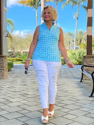 OCEAN MILE SLEEVELESS ZIPPER