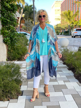 SAVANNA BLUES KIMONO