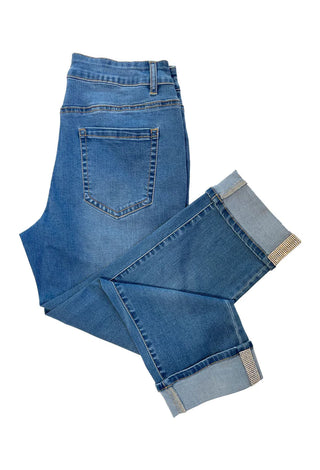 Ethyl Detail Denim Capri - Charmaine