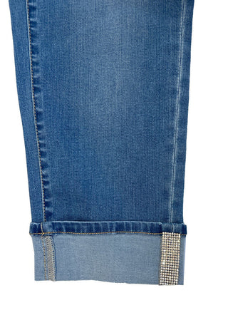 Ethyl Detail Denim Capri - Charmaine