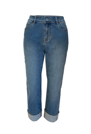 Ethyl Detail Denim Capri - Charmaine