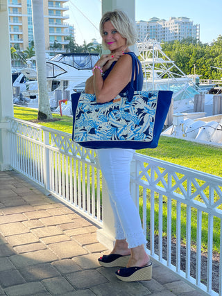 ISLAND BLUE TOTE