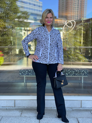 SNOW LEOPARD FULL ZIPPER - Cathys Place