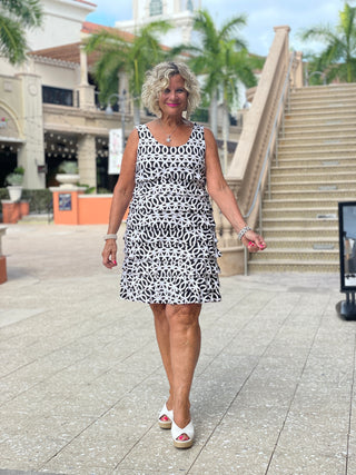 SANDBAR LAYERED RUFFLE DRESS - Cathys Place