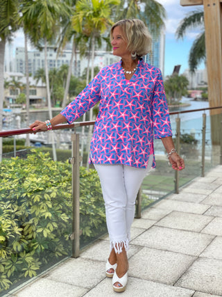 PINK STARFISH BEACH TUNIC