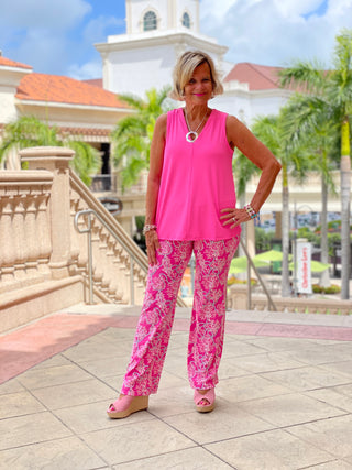 PINK LANE PALAZZO PANT