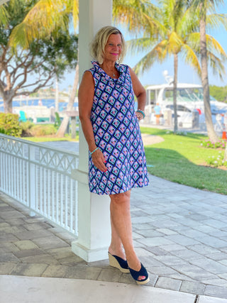 PINEAPPLE VACA RUFFLE DRESS