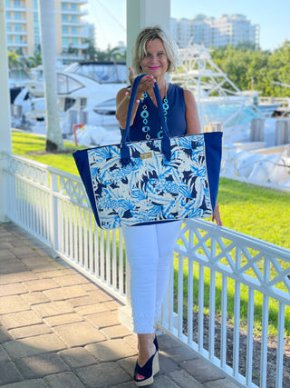 ISLAND BLUE TOTE