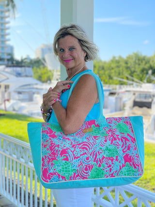 ST TROPEZ PINK TOTE
