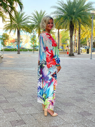 TROPICAL BLOOM SPALSH TUNIC