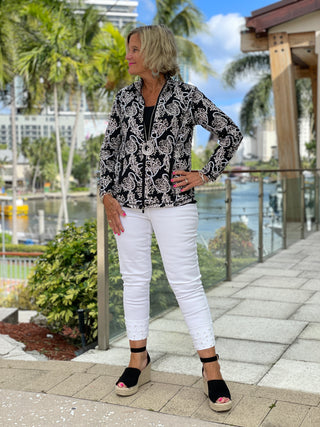 NAUTICAL LANE ZIPPER JACKET