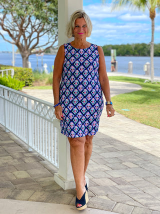 PINEAPPLE VACATION SHIFT DRESS