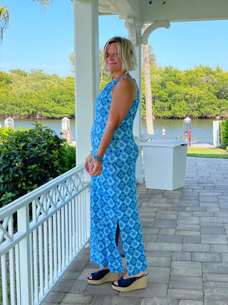 BAHAMA BLUE TURTLE KEYHOLE MAXI