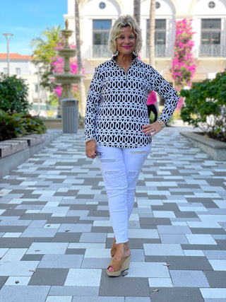 SANDBAR ZIPPER TOP