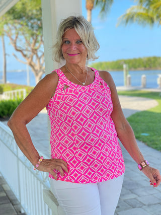 PINK DIAMONDS HALTER TOP