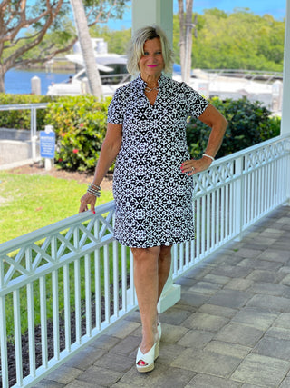 NAPLES DAY SHORT SLEEVE DRESS