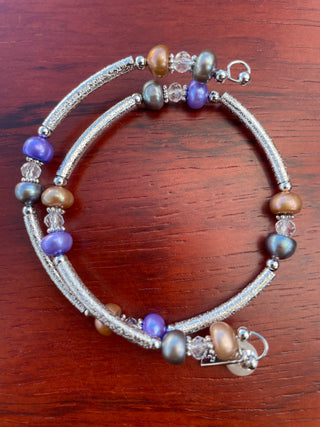 FRESH WATER PEARL LILAC BRACELET WRAP - Cathys Place
