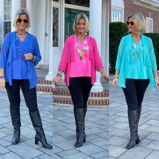 HOT PINK MESH RUFFLE WRAP