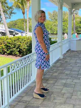 PINEAPPLE VACA COLLAR DRESS