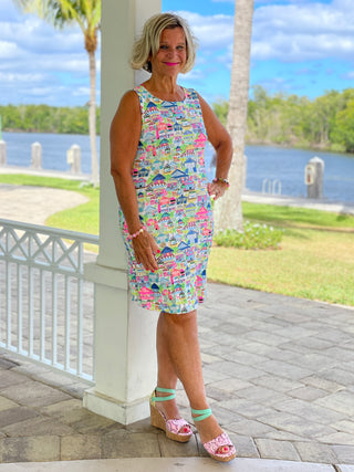 TIKI ESCAPE SHIFT DRESS