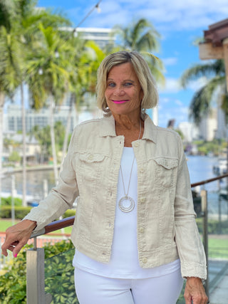 KEY WEST STONE LINEN JACKET
