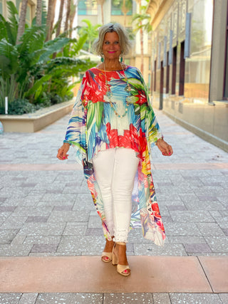 TROPICAL BLOOM SPALSH TUNIC