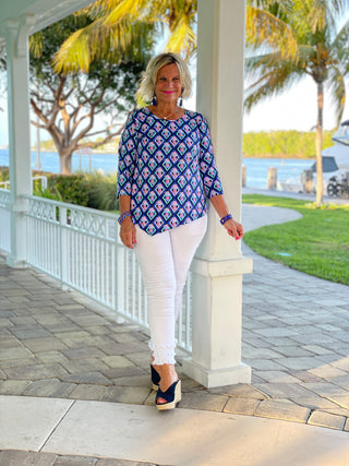 PINEAPPLE VACA ASYMMETRIC TOP