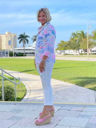 POST CARDS OFLOVE 3/25 RUFFLE TOP - Cathys Place