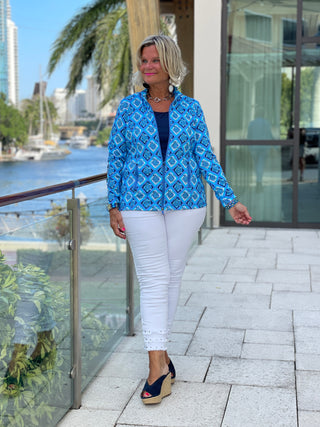 BAHAMA BLUE TURTLE FULL ZIPPER