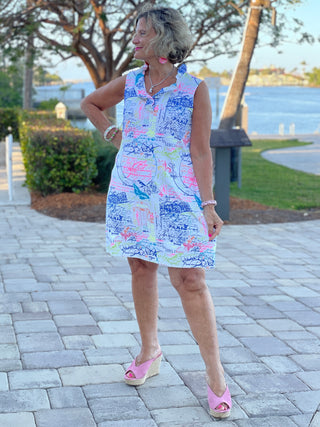POST CARDS OF LOVE RUFFLE DRESS - Cathys Place