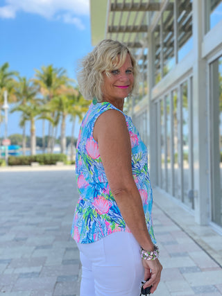 SEASHELL BEACH SLEEVELESS V