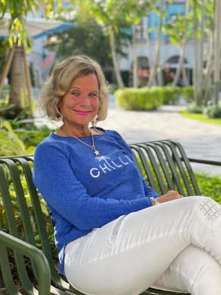 CHENILLE DEEP SEA CREW CHILLIN SWEATER