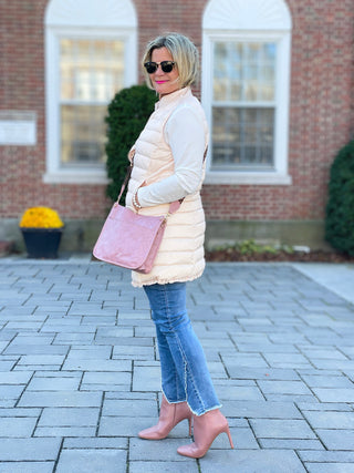 LULU-B BLUSH PUFFER VEST