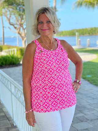 PINK DIAMONDS HALTER TOP