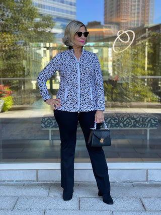 SNOW LEOPARD FULL ZIPPER - Cathys Place
