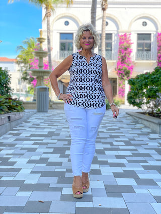 SANDBAR SLEEVELESS V NECK - Cathys Place