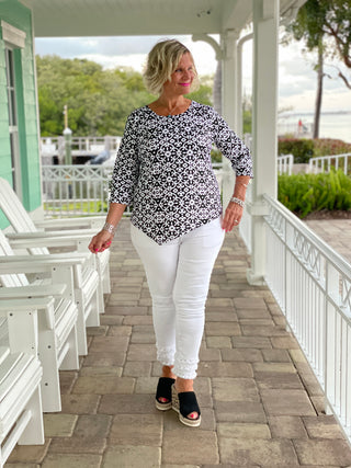 NAPLES DAYS ASYMMETRIC TOP