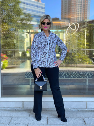 SNOW LEOPARD FULL ZIPPER - Cathys Place