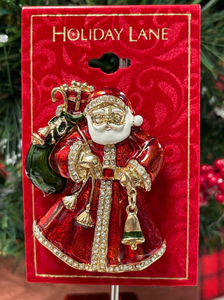 HOLIDAY SANTA CLAUS PIN - Cathys Place