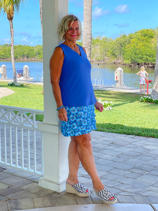 BAHAMA BLUE TURTLE CHA CHA SKORT