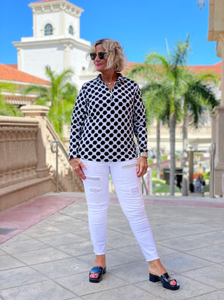 TINSLEY ZIPPER TOP - Cathys Place