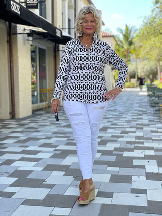 SANDBAR ZIPPER TOP