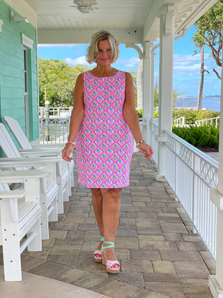 PALM TREE SIESTA SHIFT DRESS