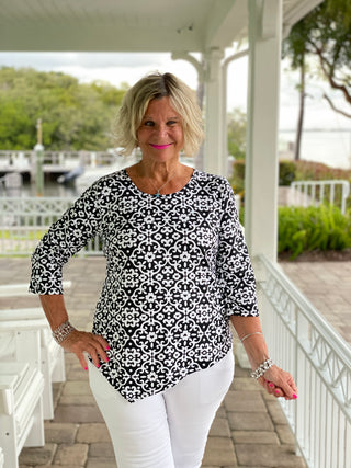 NAPLES DAYS ASYMMETRIC TOP