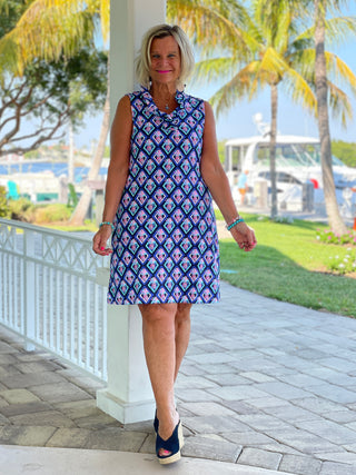 PINEAPPLE VACA RUFFLE DRESS