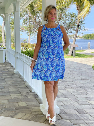 AQUA LANE HALTER DRESS - Cathys Place