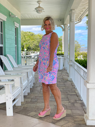 CAROLINA PAISLEY SHIFT DRESS